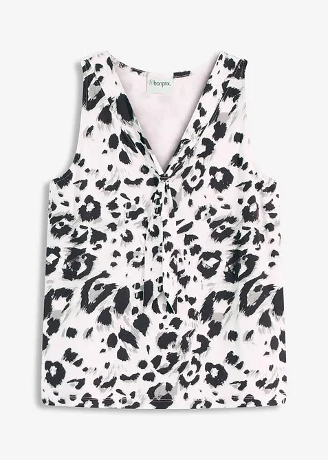 Top con fiocco morbido, bonprix