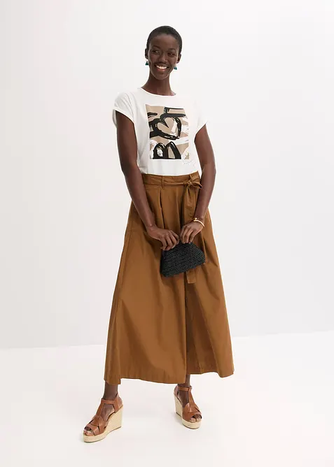 Maglia con viscosa e strass, bonprix