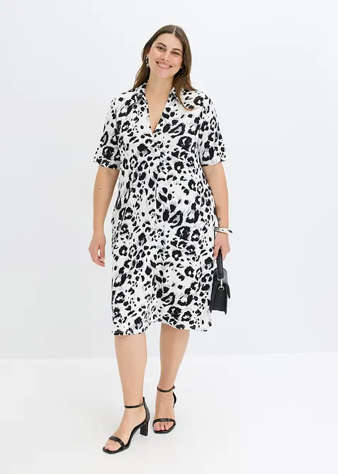 Abito in viscosa fluente con tasche, bonprix