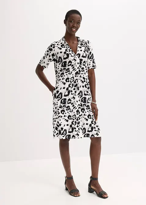 Abito in viscosa fluente con tasche, bonprix