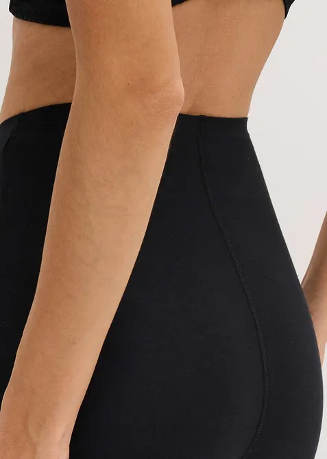 Pantaloncini invisibili in cotone con effetto modellante leggero, bonprix