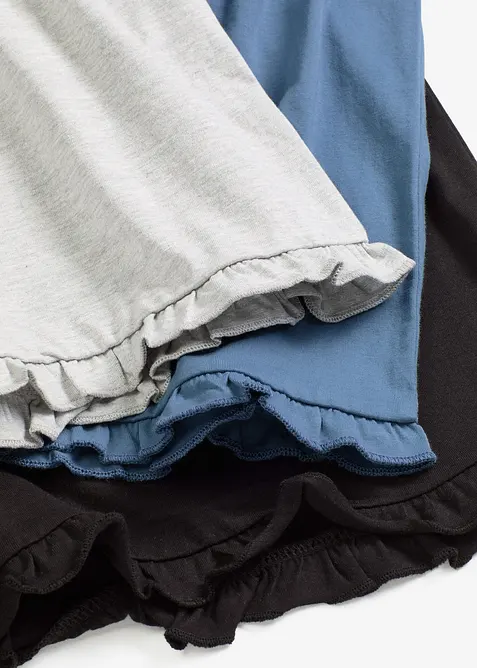 Pantaloncini da pigiama in puro cotone biologico (pacco da 3), bonprix