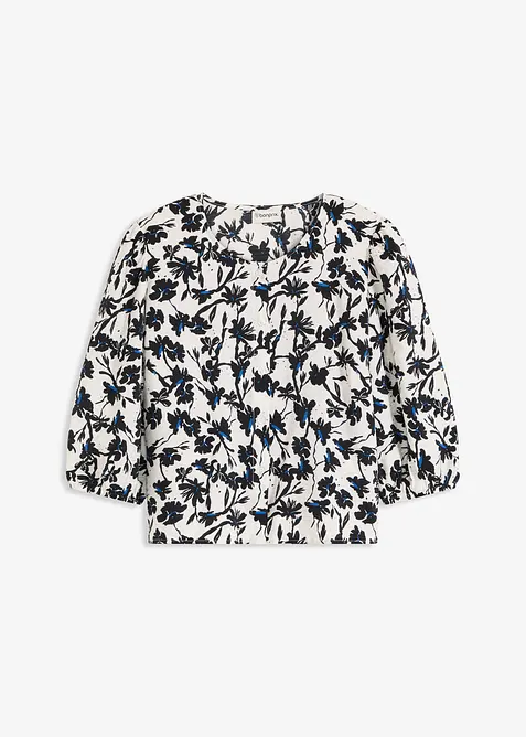 Camicetta a maniche corte in tessuto strutturato, bonprix