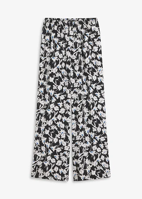 Pantaloni a palazzo in tessuto operato, bonprix