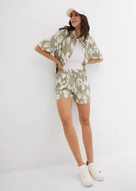 Camicetta in viscosa con fantasia etnica, bonprix