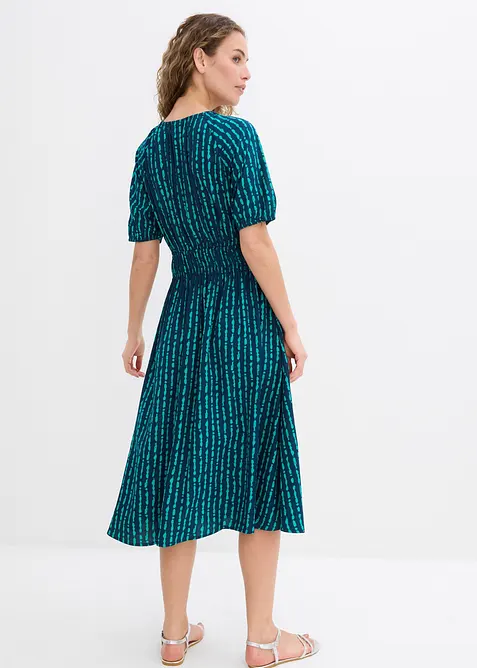 Abito midi in morbida viscosa, bonprix