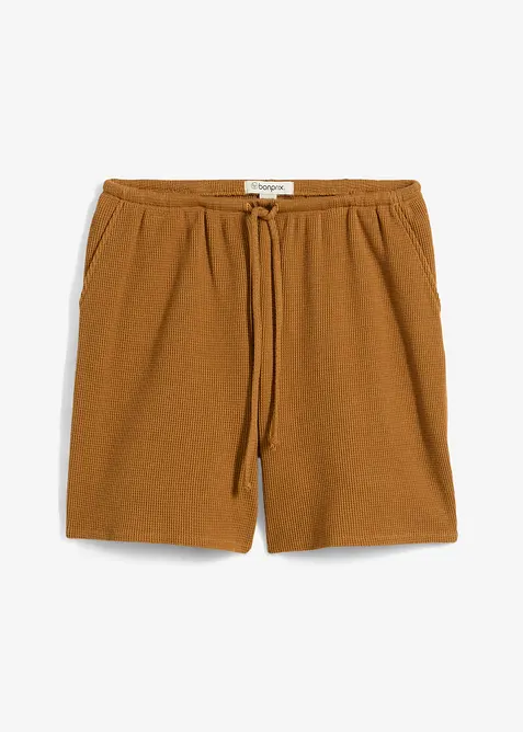 Shorts in puro cotone a trama operata, bonprix