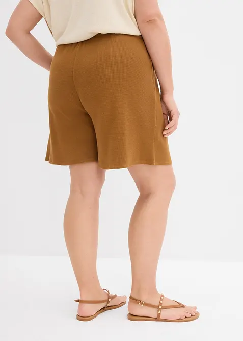 Shorts in puro cotone a trama operata, bonprix