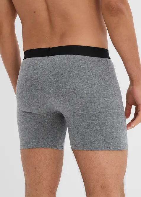Boxer aderenti a mezza lunghezza con cotone (pacco da 3), bonprix