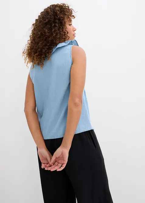 Top in jeans di cotone biologico, bonprix
