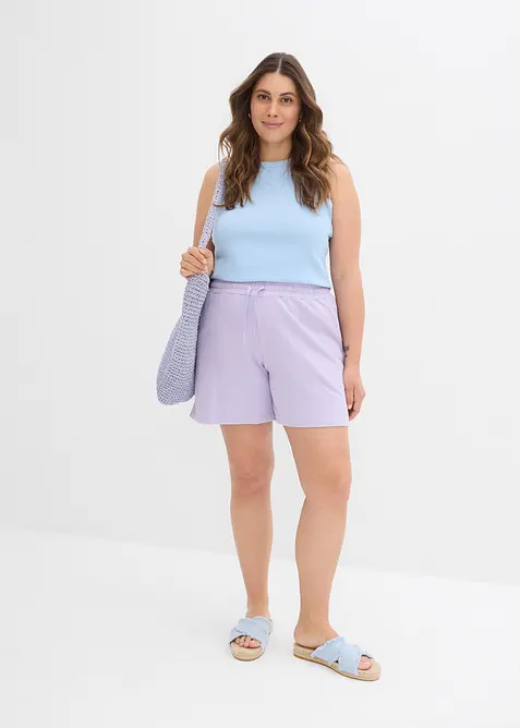 Shorts in felpa di puro cotone, bonprix