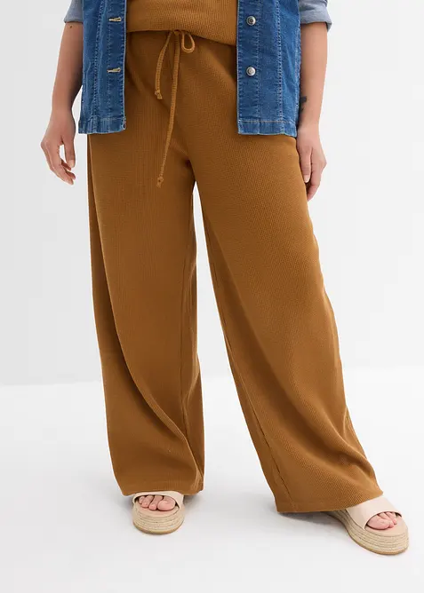 Pantaloni operati in puro cotone, bonprix