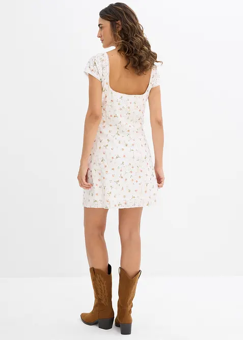 Abito in pizzo con stampa floreale, bonprix