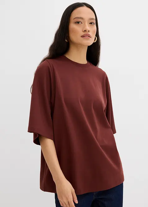 Maglia oversize in puro cotone biologico con maniche ampie, bonprix
