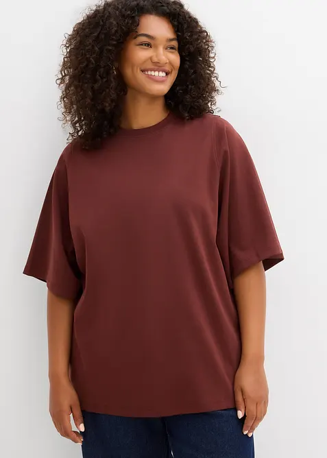 Maglia oversize in puro cotone biologico con maniche ampie, bonprix