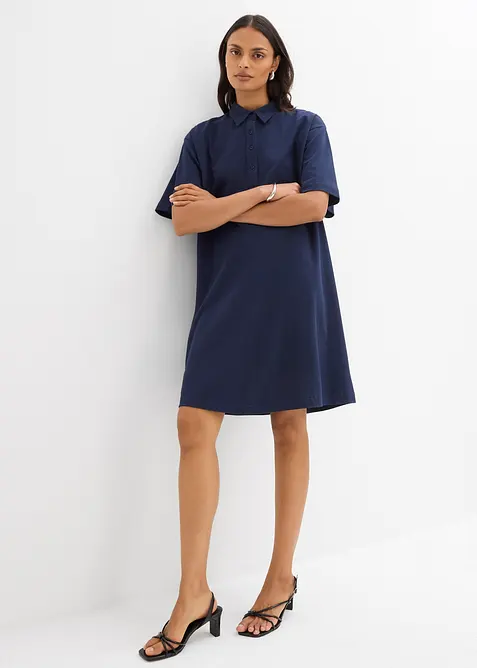 Miniabito con colletto a polo in puro cotone, bonprix