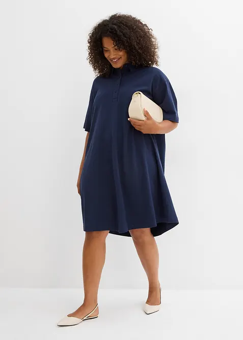 Miniabito con colletto a polo in puro cotone, bonprix