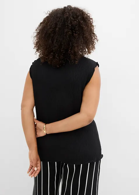 Top in crinkle strutturato, bonprix