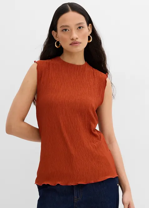 Top in crinkle strutturato, bonprix