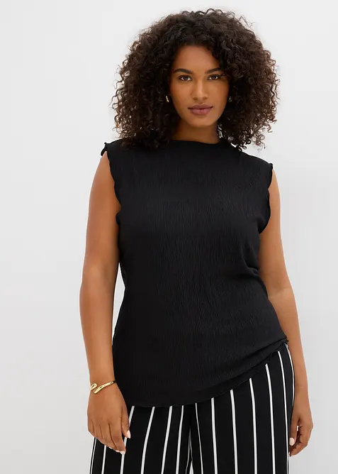 Top in crinkle strutturato, bonprix