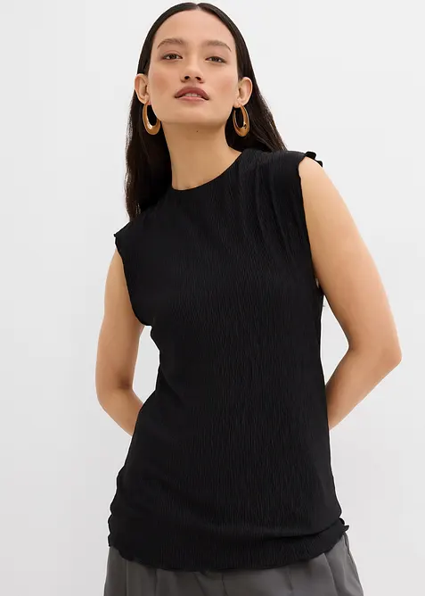 Top in crinkle strutturato, bonprix