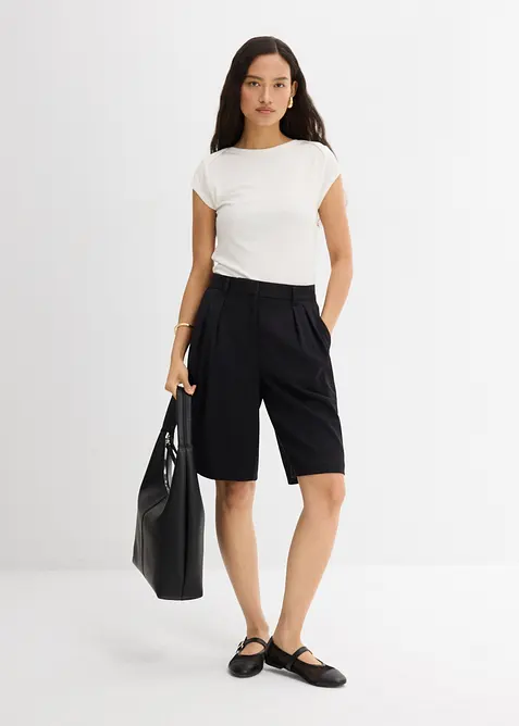 Top a costine in misto modal morbido, bonprix