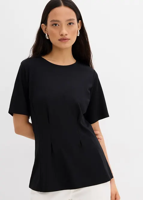 Maglia sfiancata realizzata in morbido Punto di Roma, bonprix