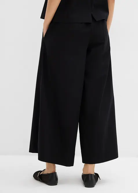 Pantaloni culotte ampi in puro cotone, bonprix