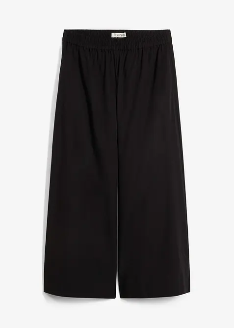Pantaloni culotte ampi in puro cotone, bonprix