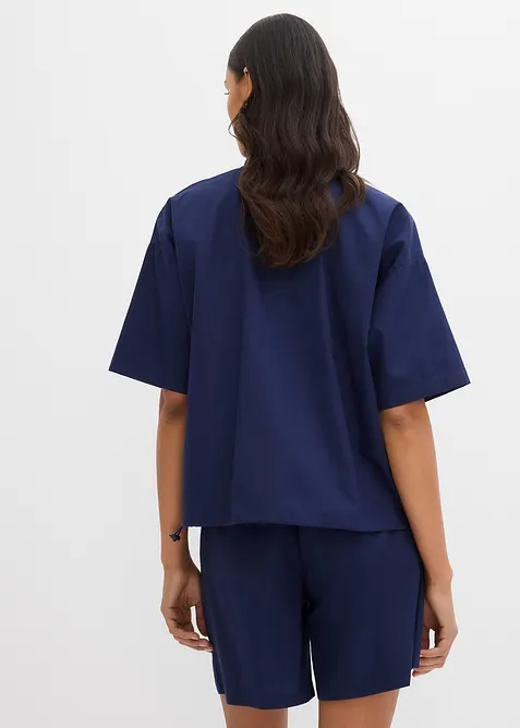 Blusa oversize in puro cotone, bonprix