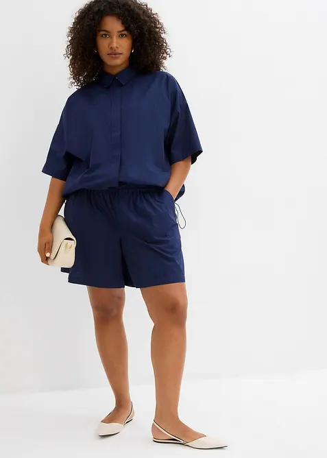 Blusa oversize in puro cotone, bonprix