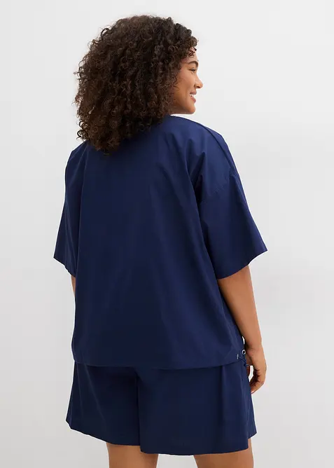 Blusa oversize in puro cotone, bonprix
