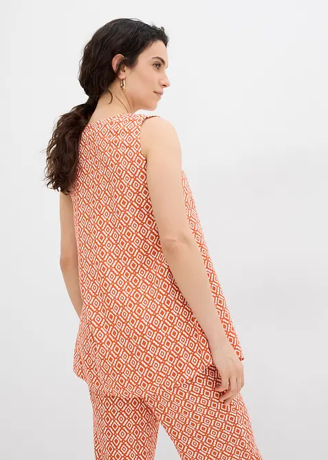 Blusa lunga in morbida viscosa, bonprix