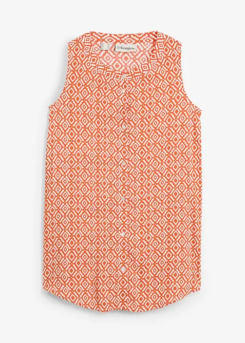 Blusa lunga in morbida viscosa, bonprix