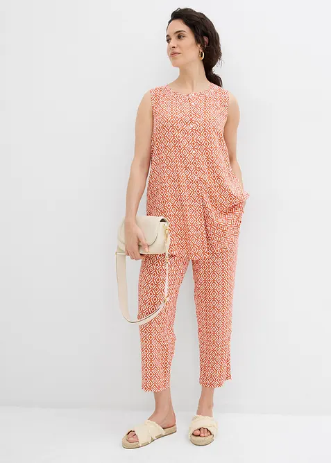 Blusa lunga in morbida viscosa, bonprix