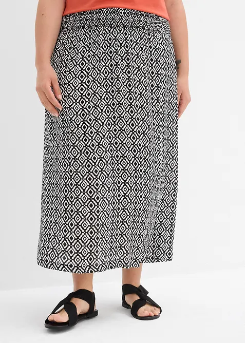 Gonna lunga in viscosa crinkle, bonprix