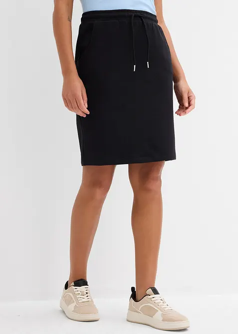 Gonna in felpa con tasche, bonprix