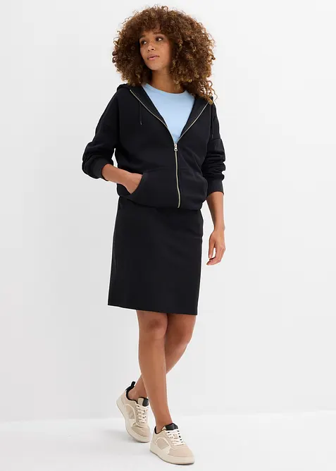 Gonna in felpa con tasche, bonprix