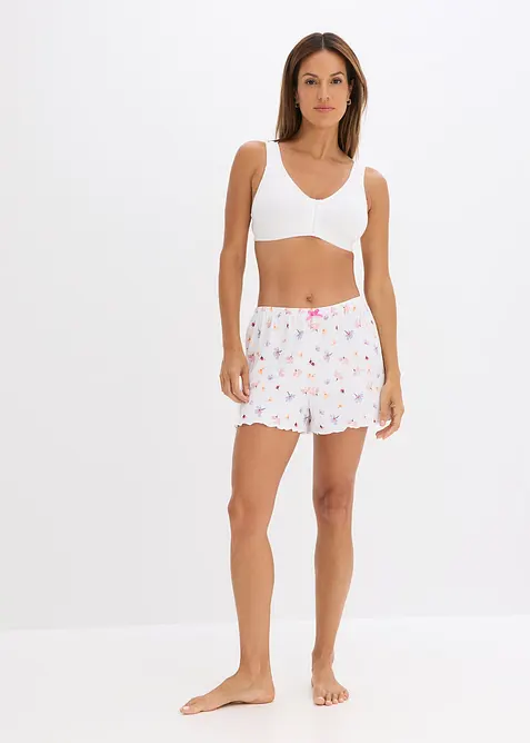 Reggiseno senza ferretto con chiusura davanti e cotone biologico (pacco da 2), bonprix