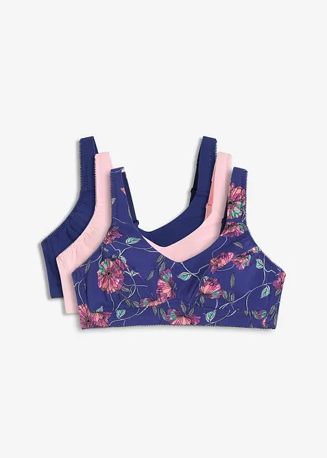 Reggiseno senza ferretto con cotone biologico (pacco da 3), bonprix