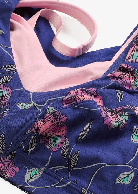 Reggiseno senza ferretto con cotone biologico (pacco da 3), bonprix