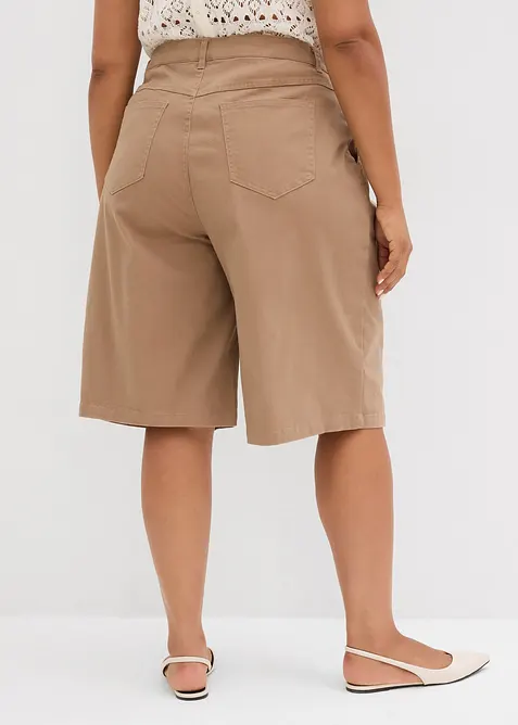 Bermuda lunghi in misto cotone elasticizzato, bonprix