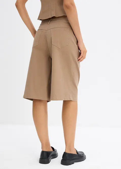 Bermuda lunghi in misto cotone elasticizzato, bonprix