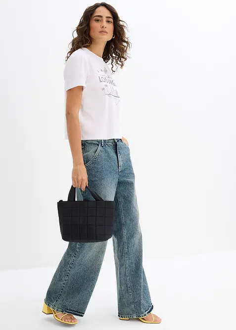 T-shirt corta in jersey, bonprix