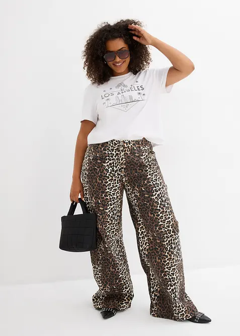 T-shirt corta in jersey, bonprix