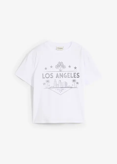 T-shirt corta in jersey, bonprix