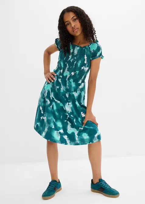 Abito in jersey di cotone biologico elasticizzato, bonprix