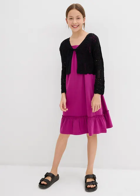 Abito in jersey di cotone biologico elasticizzato, bonprix