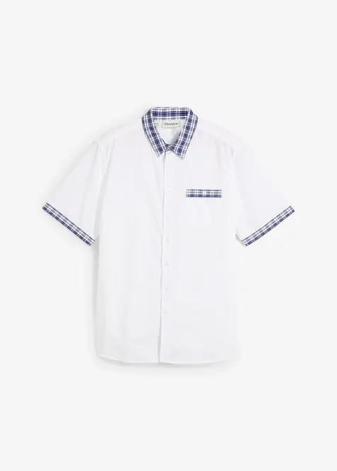 Camicia a maniche corte in puro cotone, bonprix