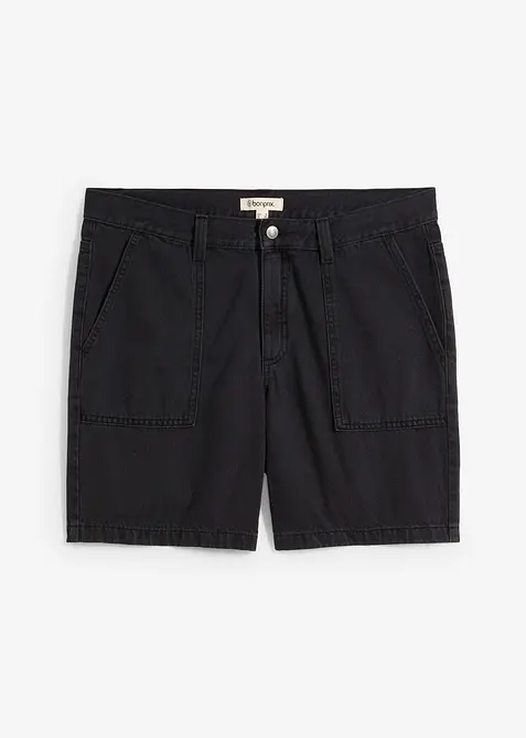 Shorts in twill di puro cotone, loose fit, bonprix